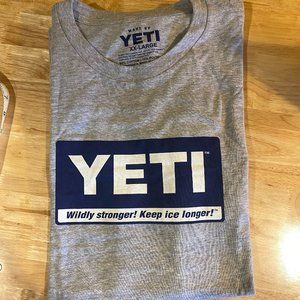 NWOT Yeti | Yeti Cooler: Mens Grey Billboard Tee | Size XXLarge